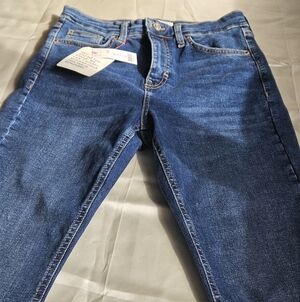 Topshop Slim Fit Classic Wash Denim Jeans